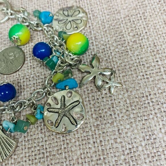 Silver Beach Charm Bracelet - Picture 2 of 2